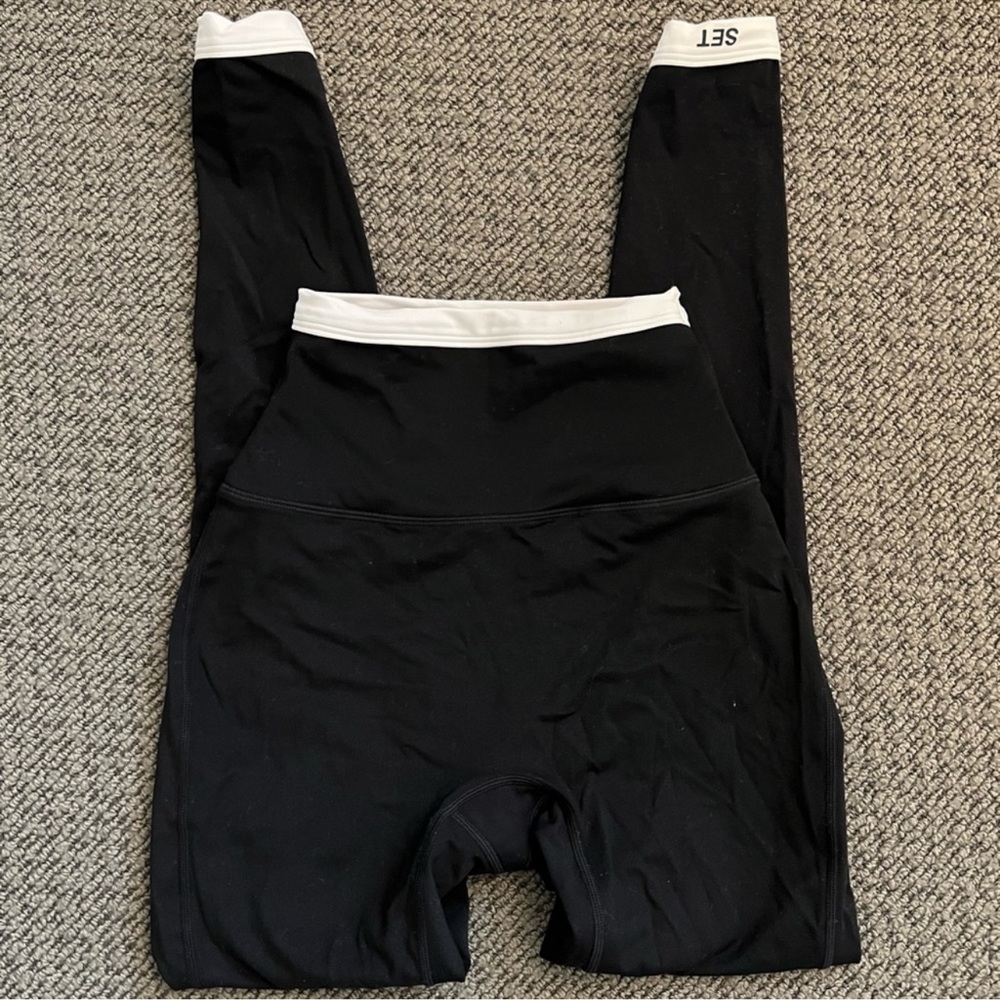 SET ACTIVE contrast leggings